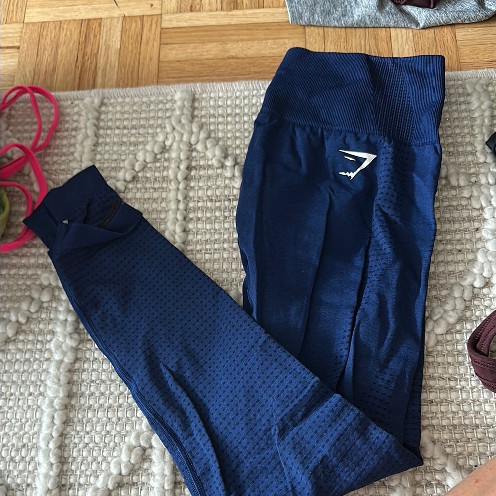 Gymshark Blue Leggings Athletic Fit